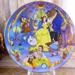 Beauty & the Beast Musical Plate | Plays A Tale as Old as Time | 1995 Disney Musical Memories Collection | Bradford Exchange Limited Edition