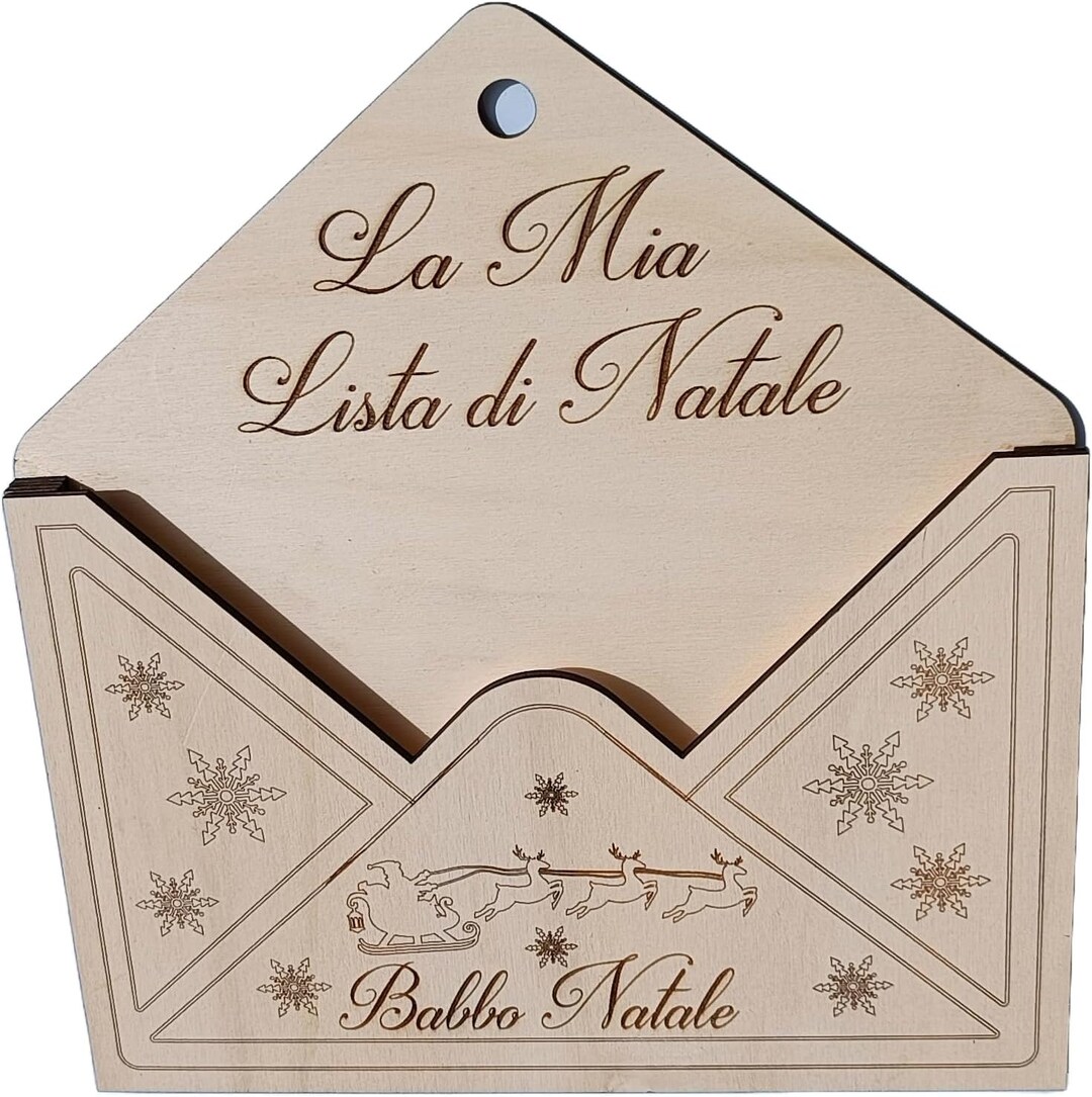 Wooden Letterbox for Santa Claus Etsy