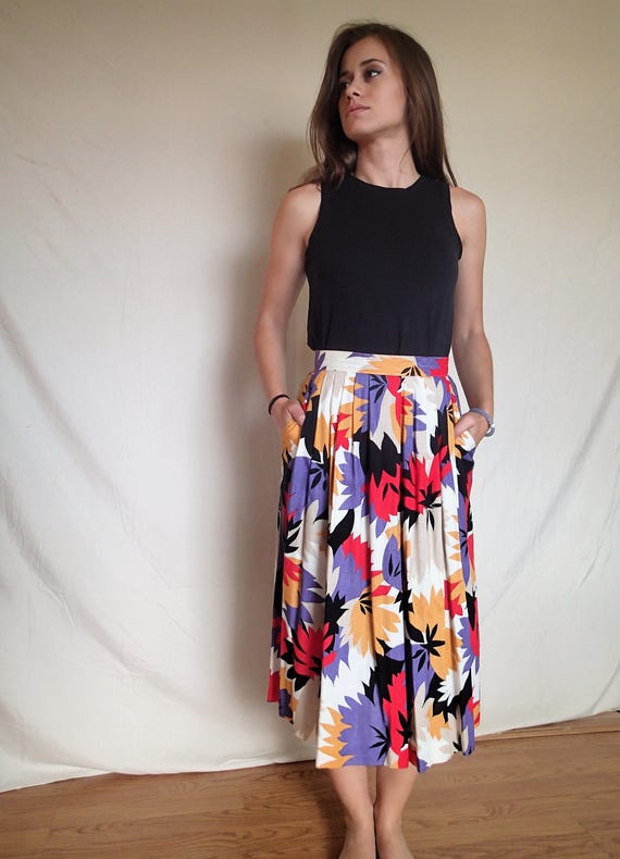 Norton McNaughton Petites, vintage floral skirt