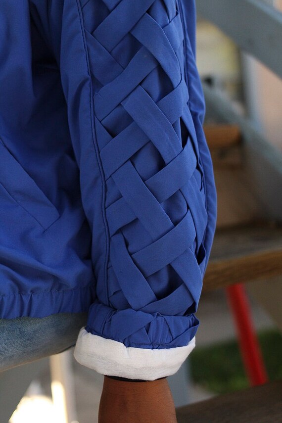 Teddi 1980s Electric blue zip up sport jacket - image 2