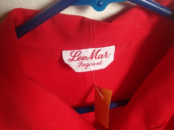 Lee Mar Pageant Chic RED blouse - image 2