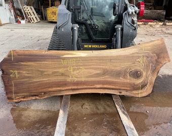 Black Walnut Slab 92" x 29-31" x 2.5" Perfect table top slab!