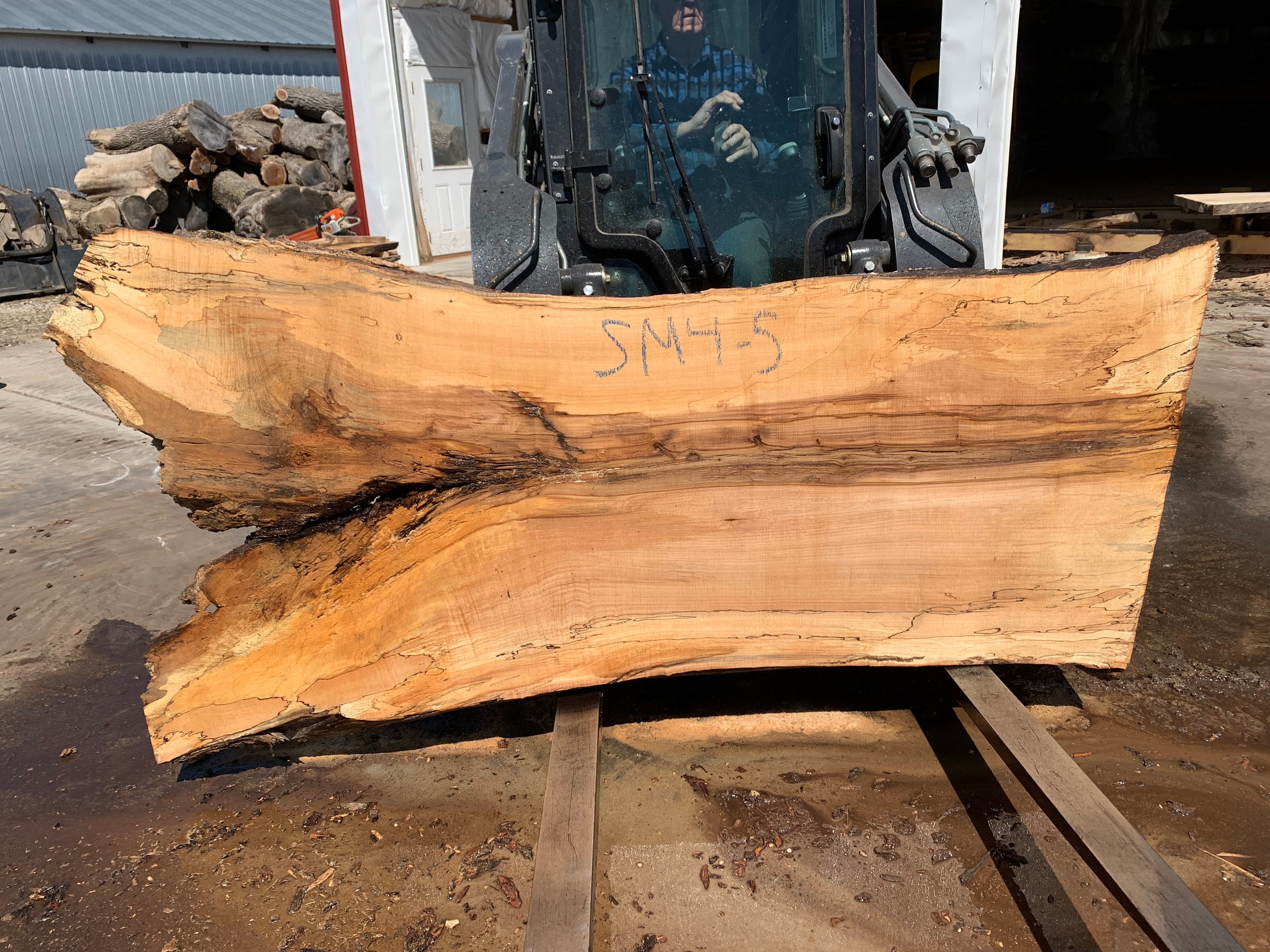 Spalted Silver Maple Live Edge Slab 90 X 3642 X Etsy UK