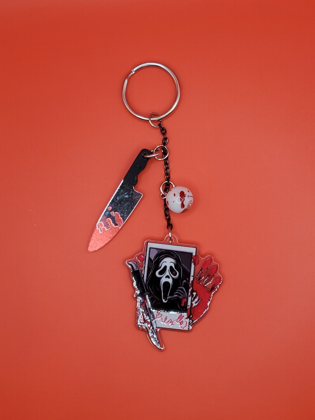 Ghostface Danity Keychain Etsy