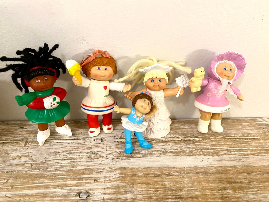 Vintage 1990s Miniature Cabbage Patch Figurines/ Lot of Mini Cabbage ...