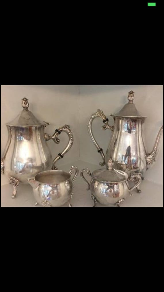 Vintage Leonard Silver Plate Tea Set/ Silver Plate Coffee | Etsy Vintage Leonard Silver Plate Tea Set/ Silver Plate Coffee | Etsy