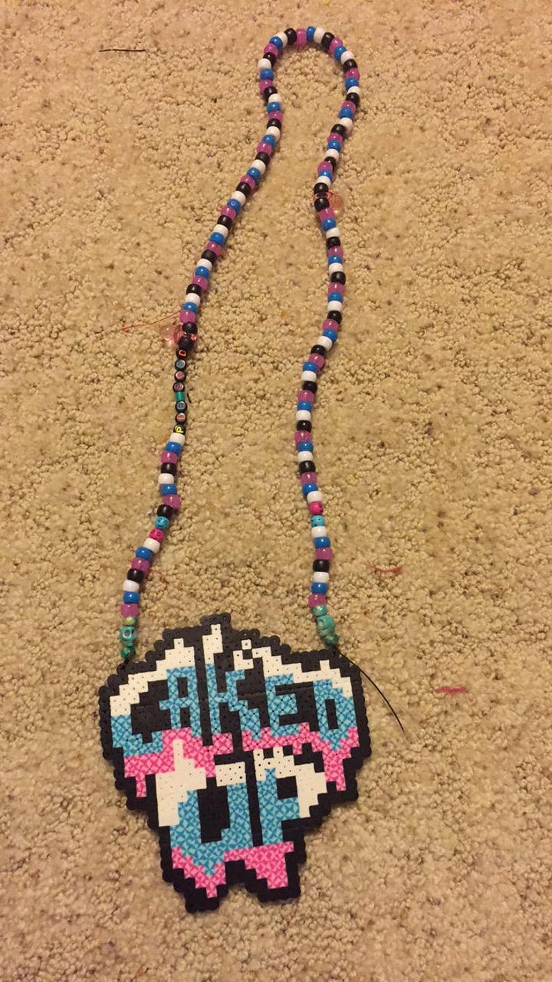 Caked up perler Kandi necklace image 1