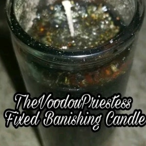 Fixed Black Banishing Candle