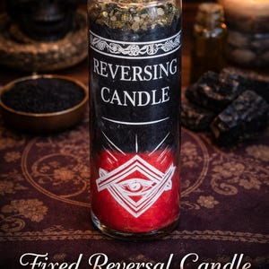 The Voodou Priestess Fixed Reversal Candle: Black Magic, Return to Sender