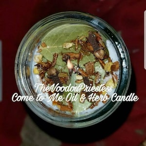 Fixed White Come to Me  ritual candle