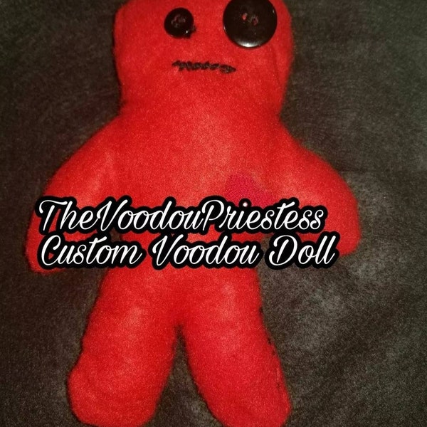 Fixed Voodoo Hoodoo Doll Poppet Baby Doll Tailsman magic spells Occult Wicca Paganlevoodoushop The Voodou Priestess