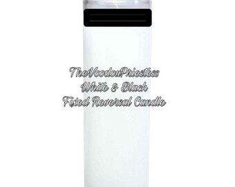 The Voodou Priestess The Voodou Priestess Fixed White & Black Reversal Ritual Candle