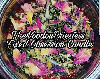 The Voodou Priestess Custom Fixed Obsession Candle Voodoo Voodou Occult Herbs Natural Spells Magiclevoodoushop The Voodou Priestess