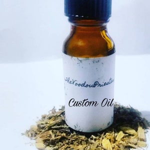Custom Ritual Oil Voodoo Hoodoo Bruja Occult Witchcraft Essential Natural Curios Manifestation Affirmation Spiritual Roots Magic Spell Herbs