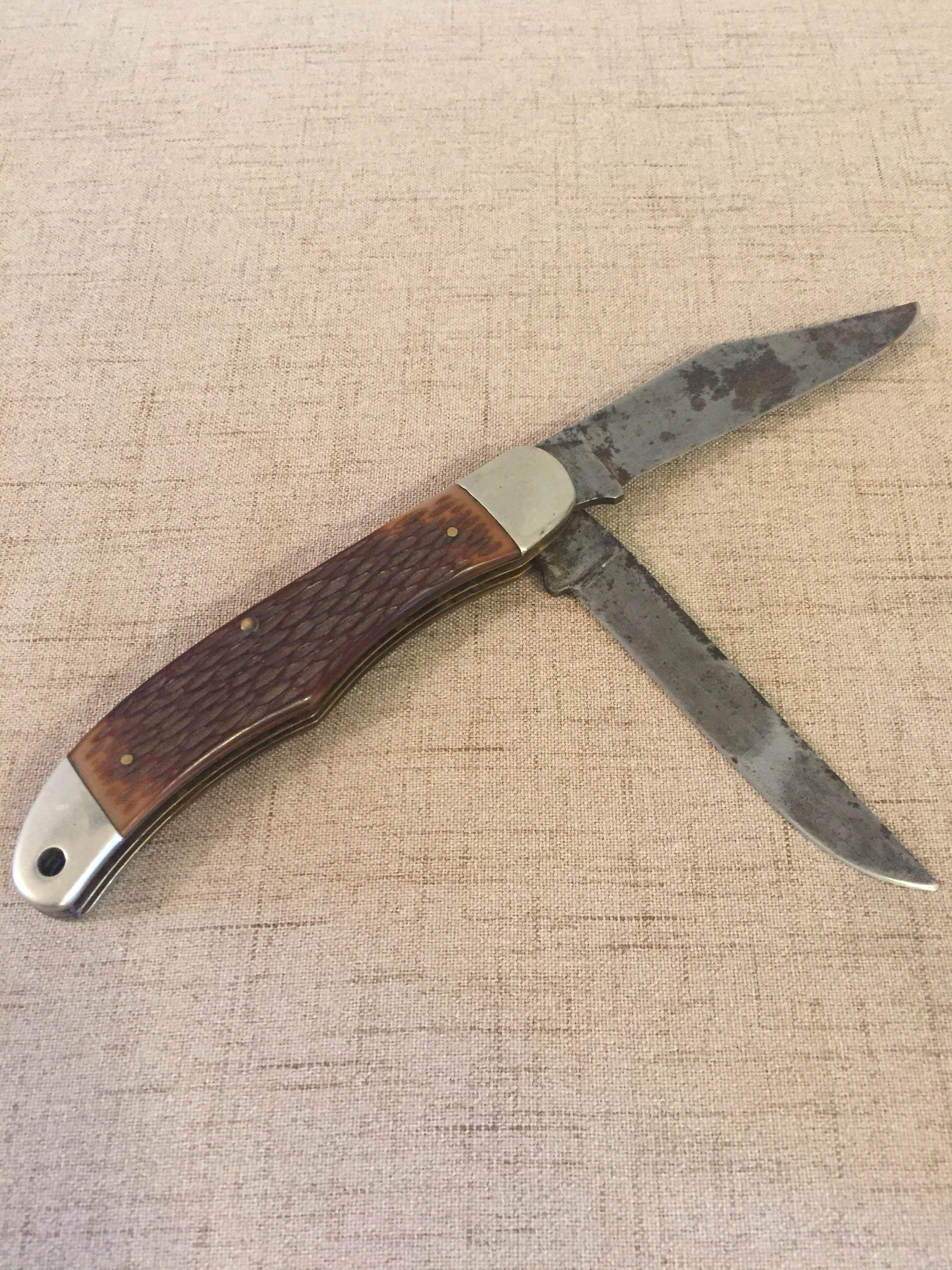 Schrade Walden Pocket Knife folding knife 2 blade 225H USA Etsy