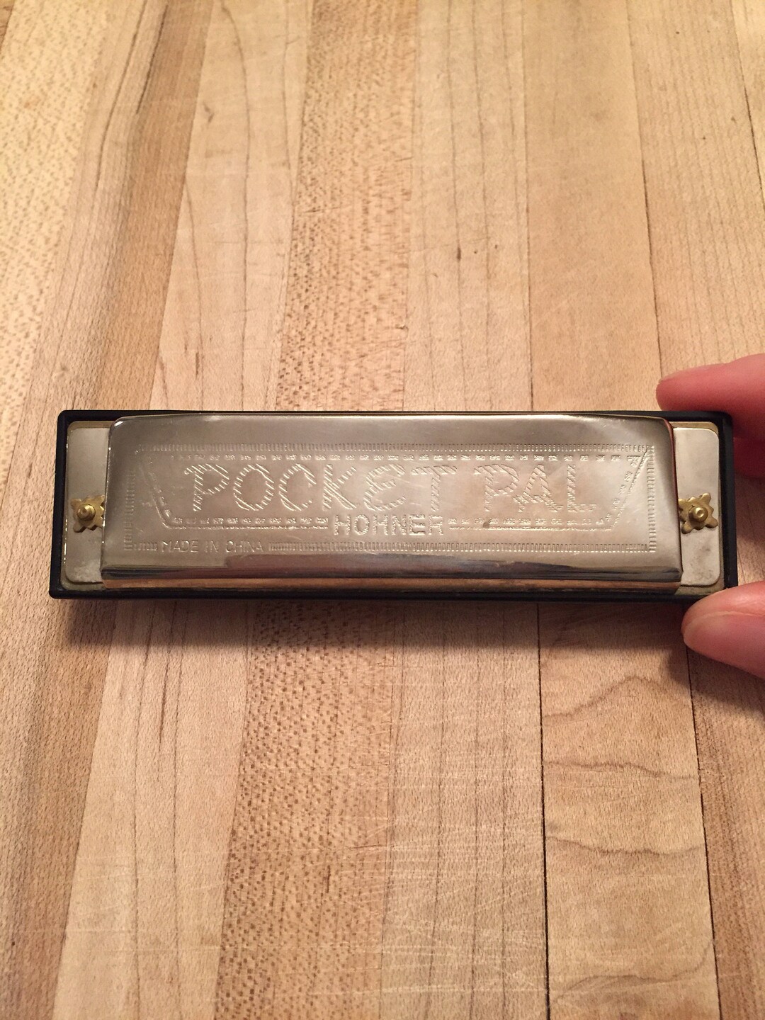 Harmonica, Pocket Pal Hohner Harmonica, 10 Hole C, Made in China