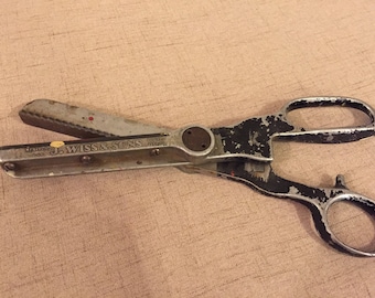 Scissors, Leather and Fabric Zig Zag Scissors, J Wiss and Sons, Newark, Scissors, Tool