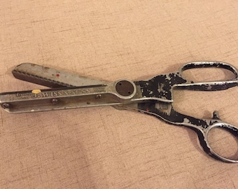 Scissors, Leather and Fabric Zig Zag Scissors, J Wiss and Sons, Newark, Scissors, Tool