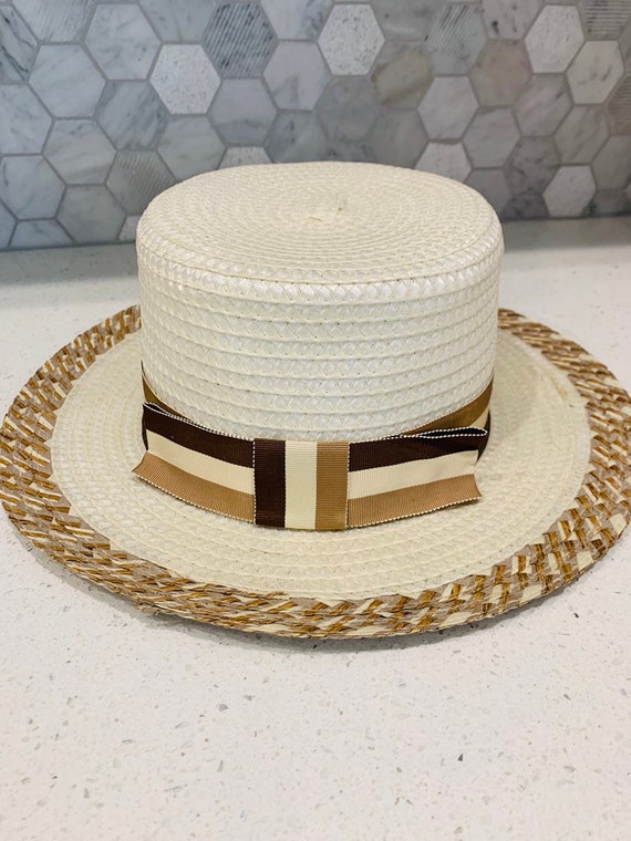 boater hat vintage