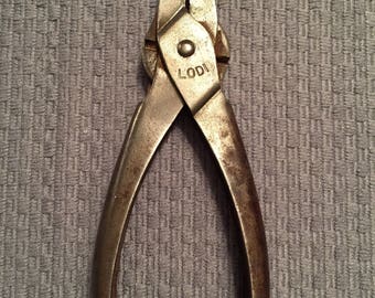 Pliers, LODI Flat Nosed Plier, Vintage Tool, Man Cave, Fathers Day Gift