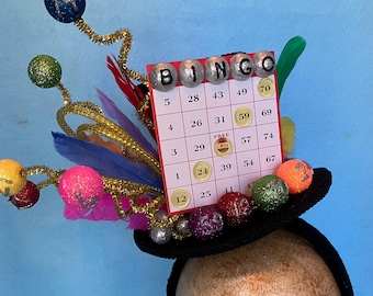 Bingo fascinator mini hat