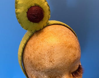 Avacado headband hand stitched felt