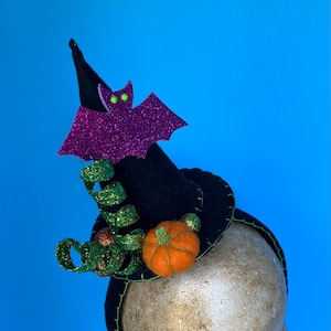 mini witch hat on headband