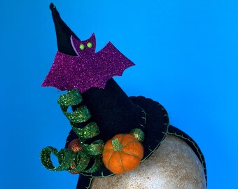 mini witch hat on headband