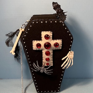 coffin crossbody bag