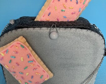poptart theme toaster novelty handbag