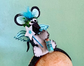 Fairy Mouse Headband with Wings and Fairy Dust Bottle