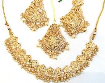 Jadau Necklace Set - Etsy Australia
