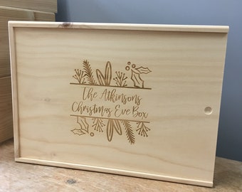 CHRISTMAS BOX - Personalised Christmas Eve Box - Christmas Keepsake Box