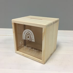 Timber money box Timber money box