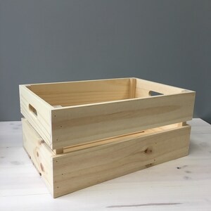 FRUIT BOX LARGE - wooden crate, wooden box, storage box, toy box