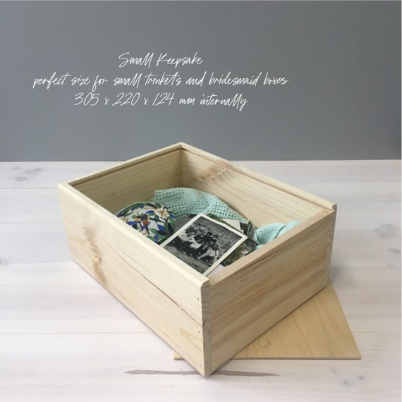 PLAIN WOODEN BOX Gift Box Wooden Hamper Keepsake Box Etsy
