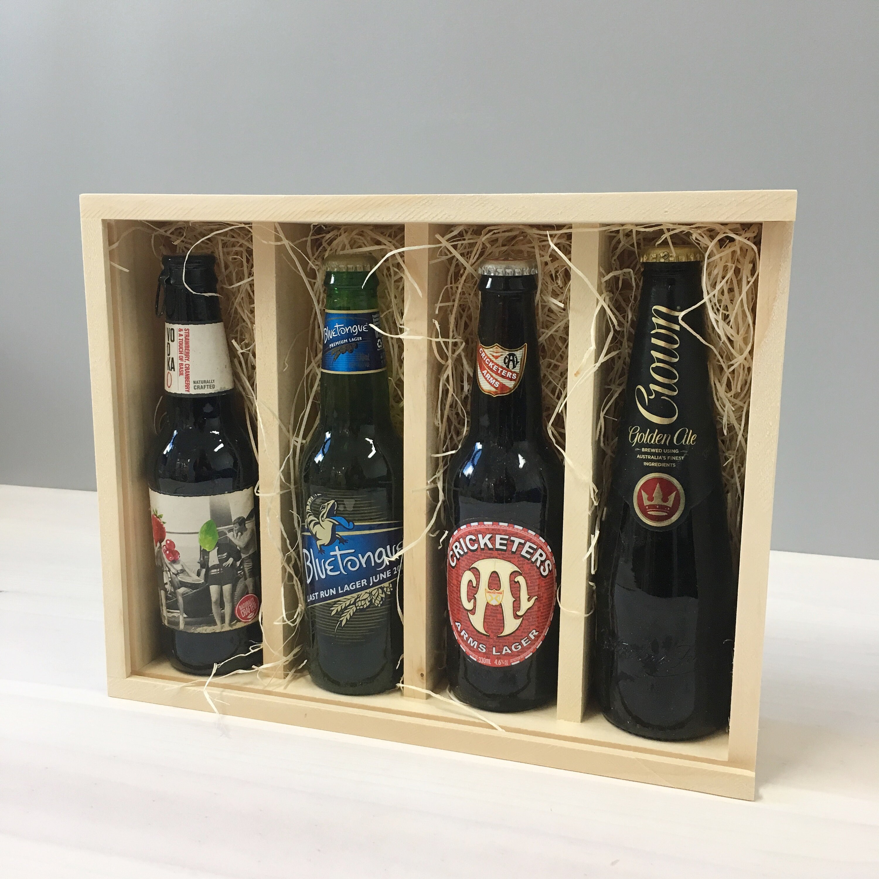 BEER BOX Custom 4Bottle Beer Box Birthday Beer Box Etsy