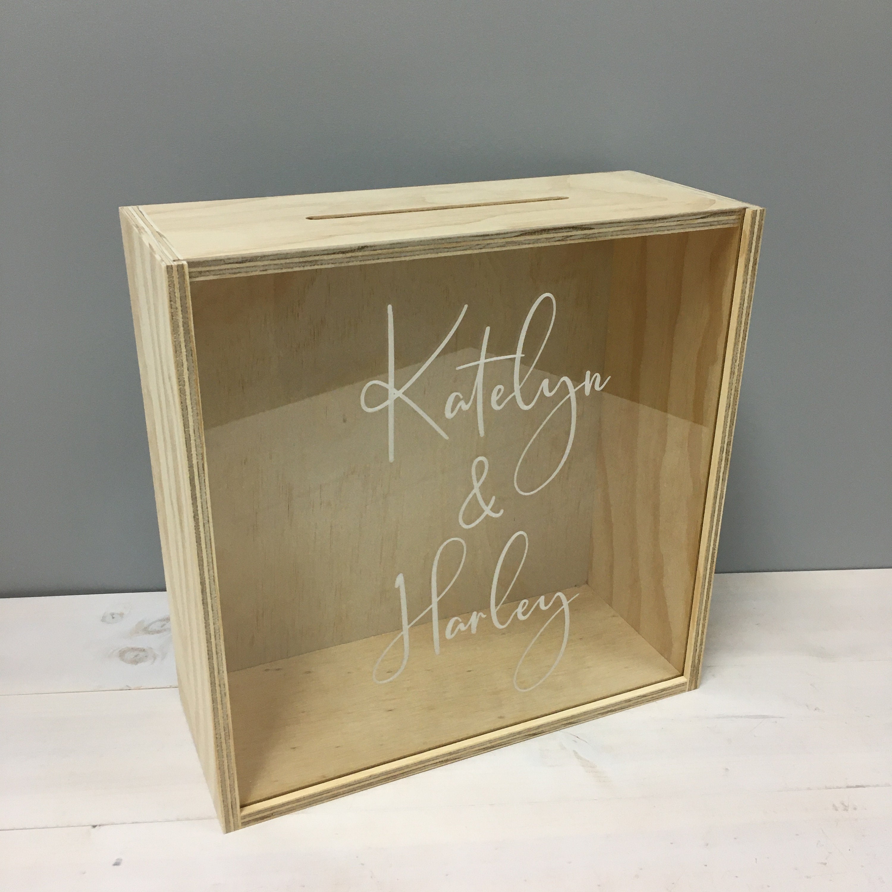 WISHING WELL BOX Personalised Wooden Wishing Well Wedding Etsy Australia