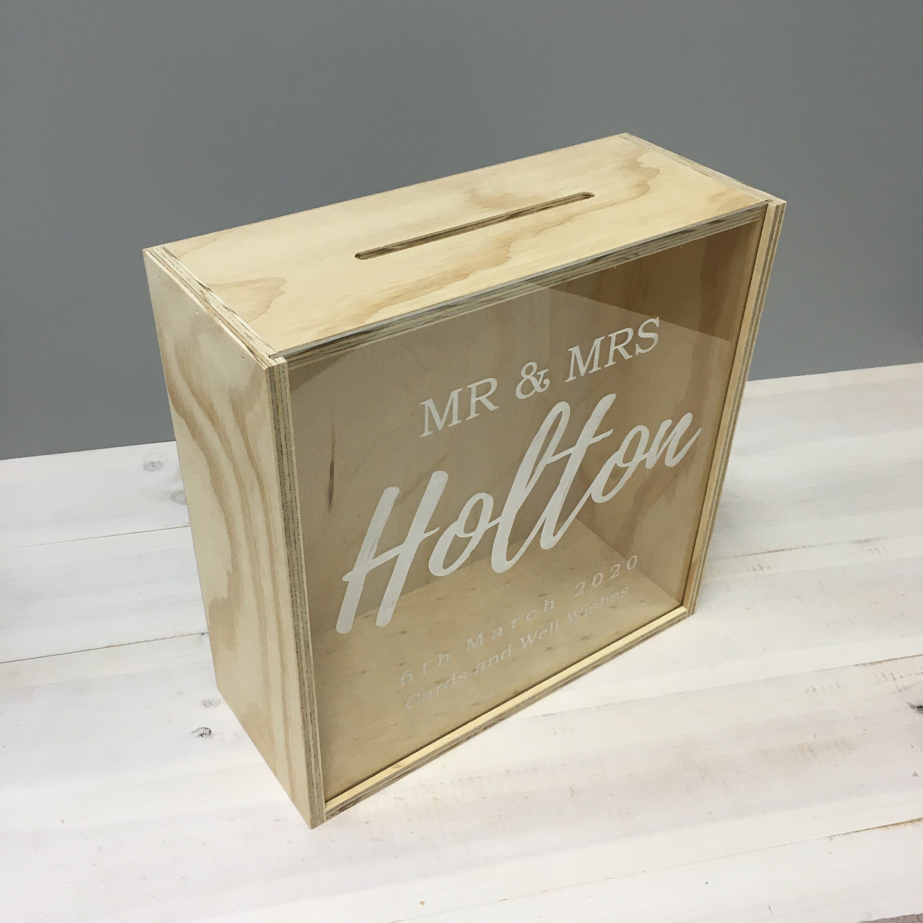 WISHING WELL BOX Personalised Wooden Wishing Well Wedding Etsy Australia