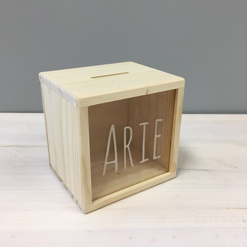 PERSONALISED MONEY BOX Personalised Coin Box Timber Money Etsy Australia