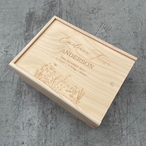 PERSONALISED BABY KEEPSAKE Memory Box image 2