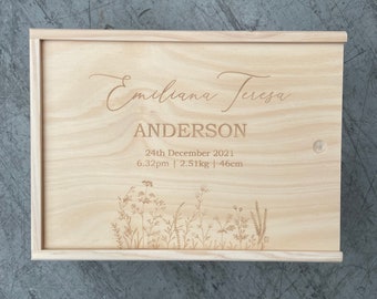 PERSONALISED BABY KEEPSAKE -  Memory Box