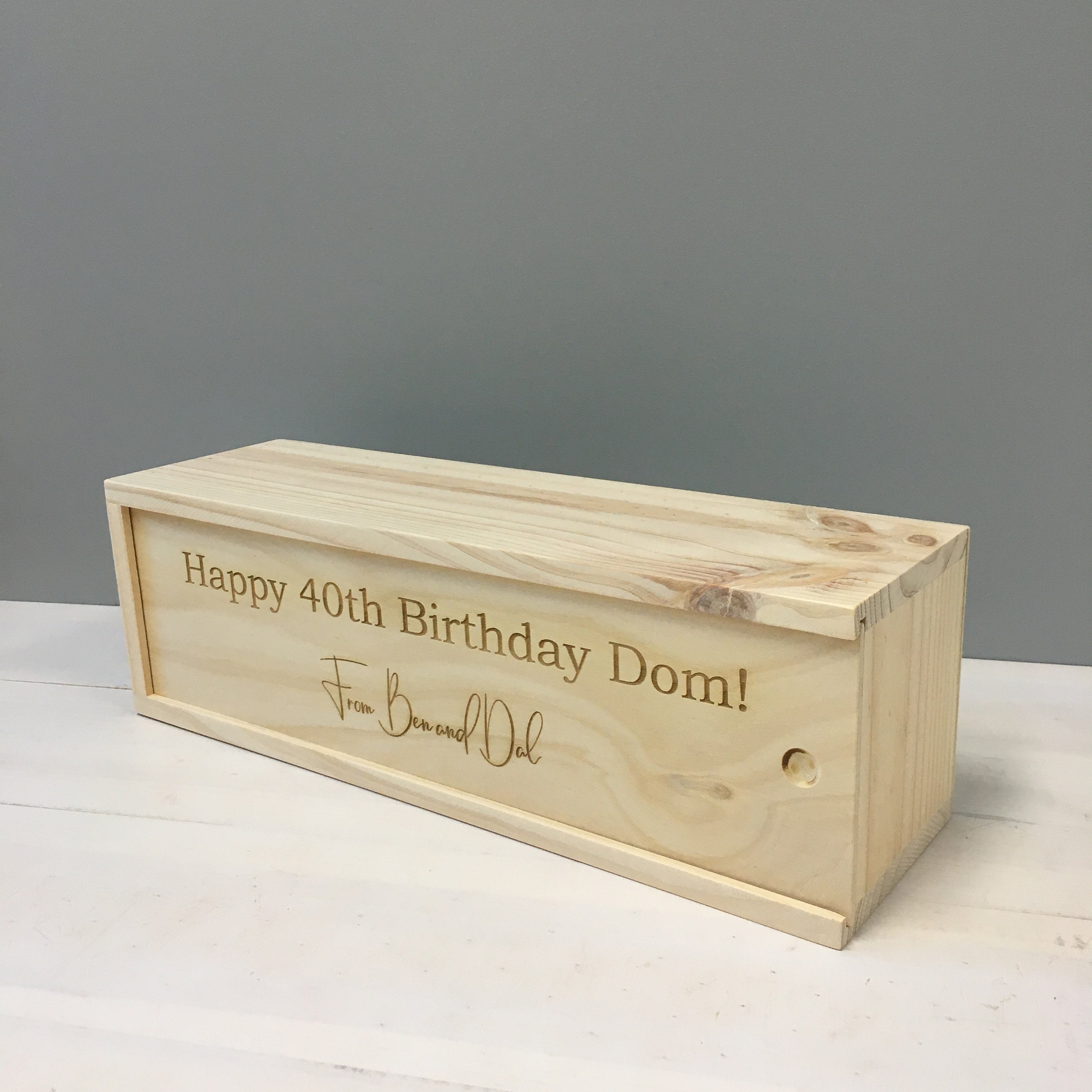 MAGNUM WINE BOX Personalised Design Wooden Box Magnum Etsy