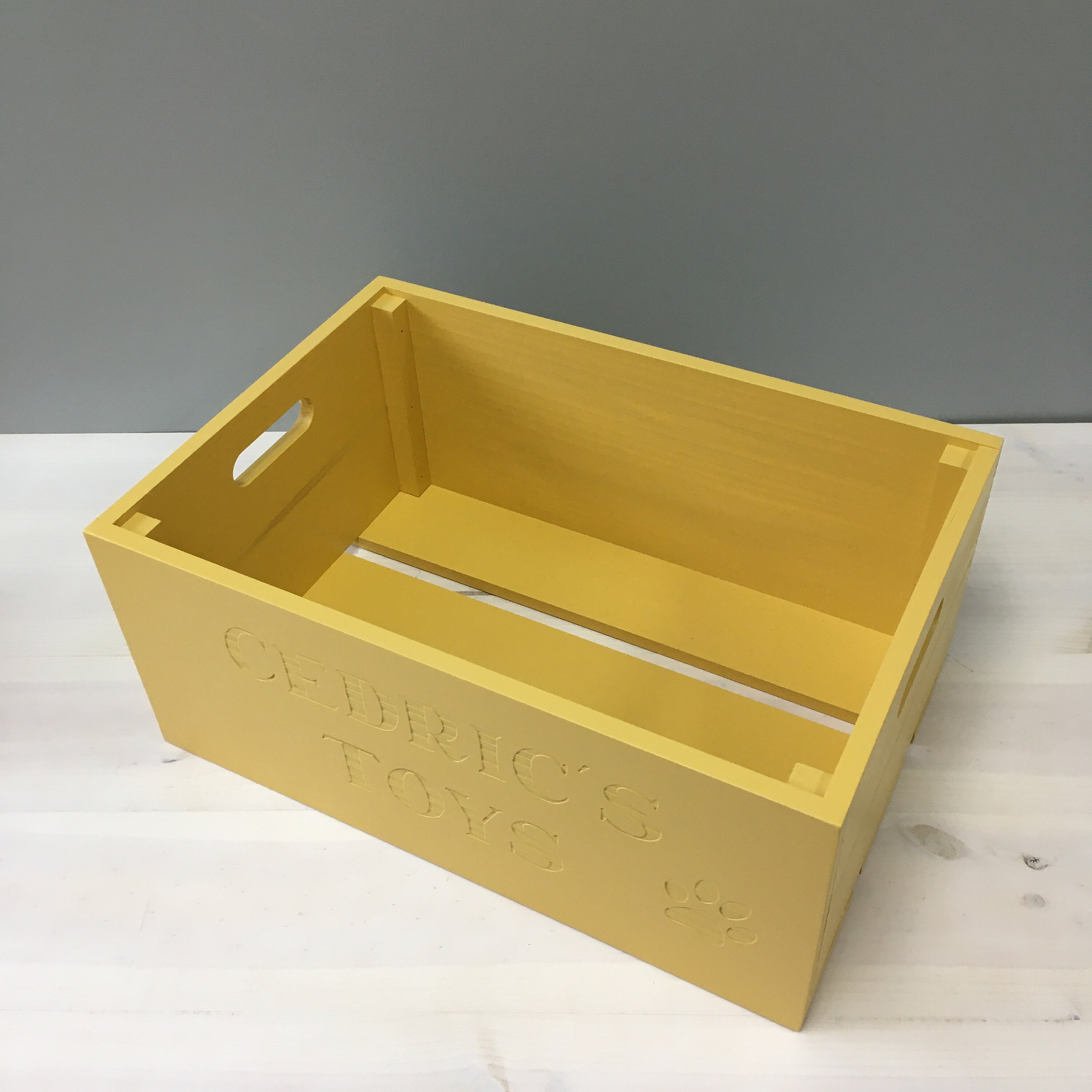 PERSONALISED LARGE BOX / storage box / pet toy box Etsy