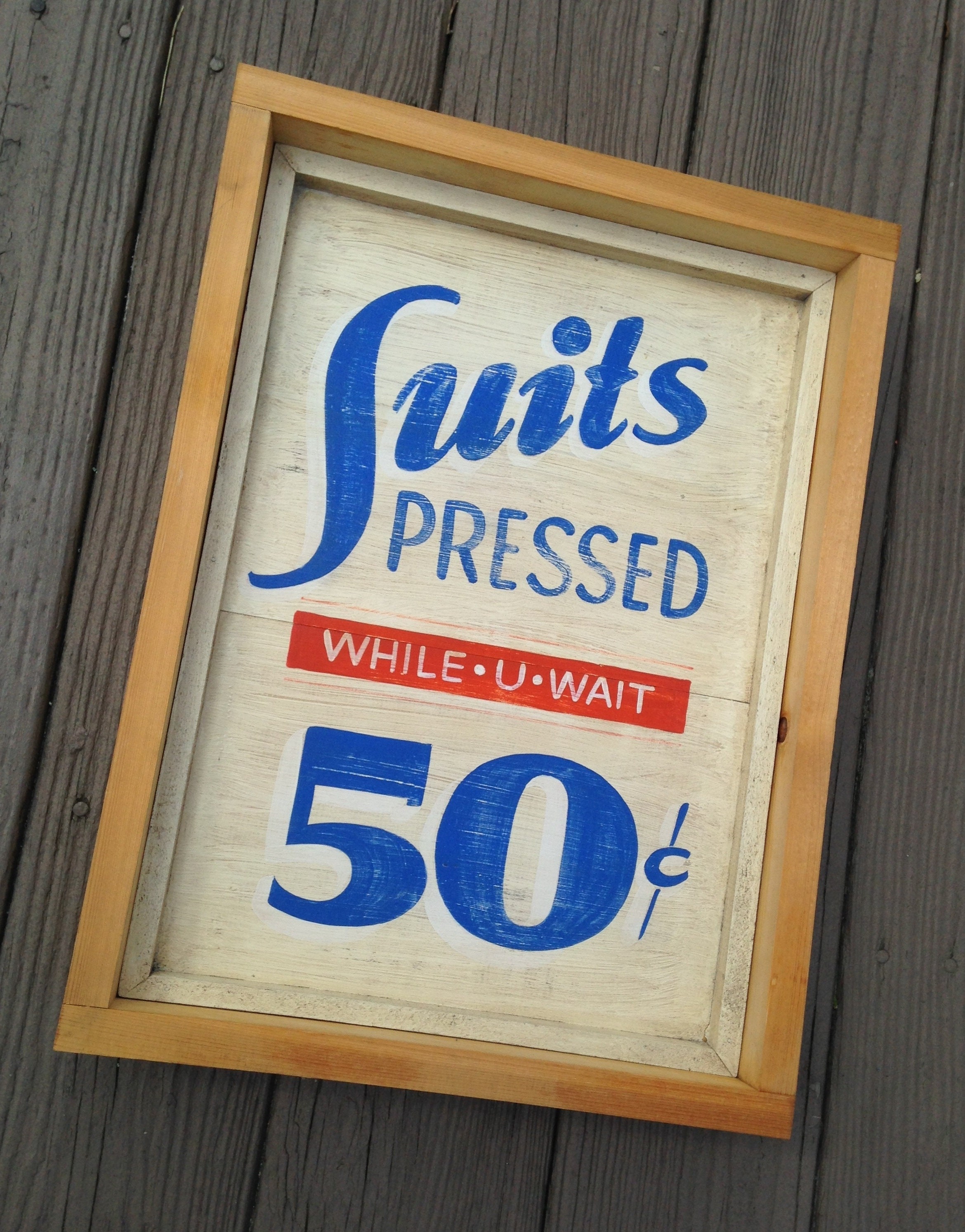 SUITS PRESSED SIGN Etsy