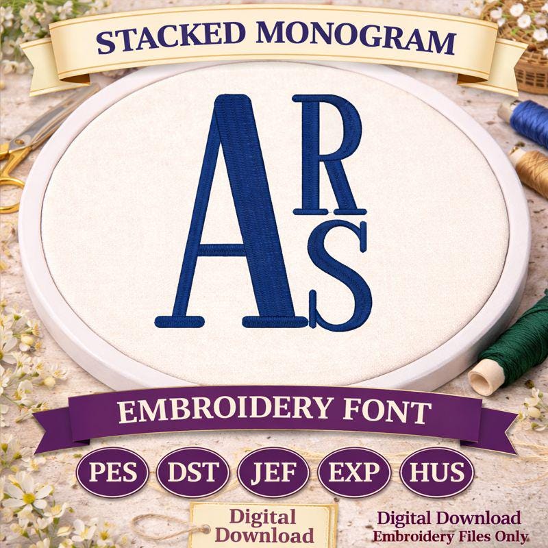 School Monogram Design Template