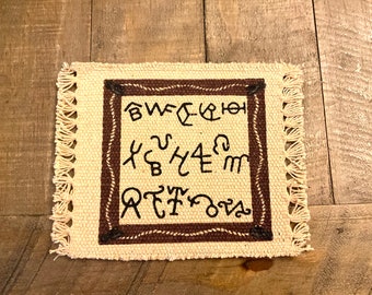 Dollhouse Miniature Western Themed Area Rug. 1:12 Scale