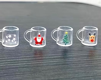 Dollhouse Miniature Choice of Christmas Themed Mug. 1:12 Scale