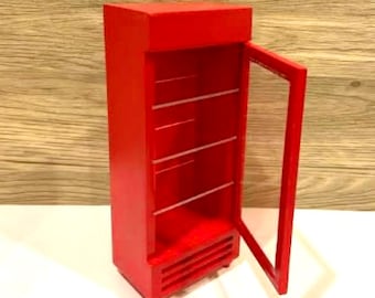 Dollhouse Miniature Cold Drinks Case. 1:12 Scale