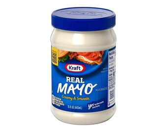 Dollhouse Miniature Jar of Mayonnaise 1:12 Scale